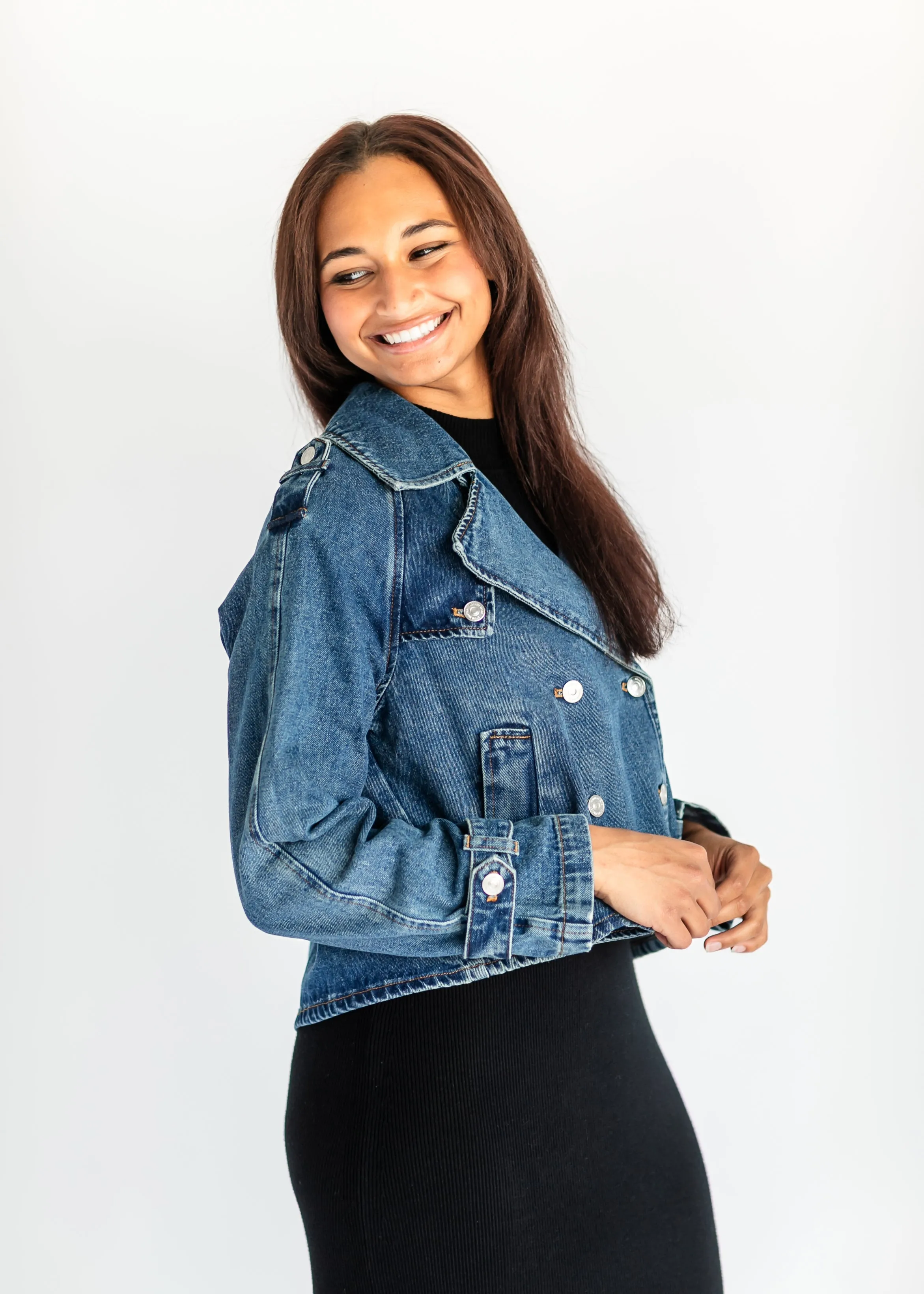 Steve Madden® Sirus Denim Trench Coat - FINAL SALE