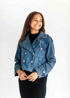 Steve Madden® Sirus Denim Trench Coat - FINAL SALE