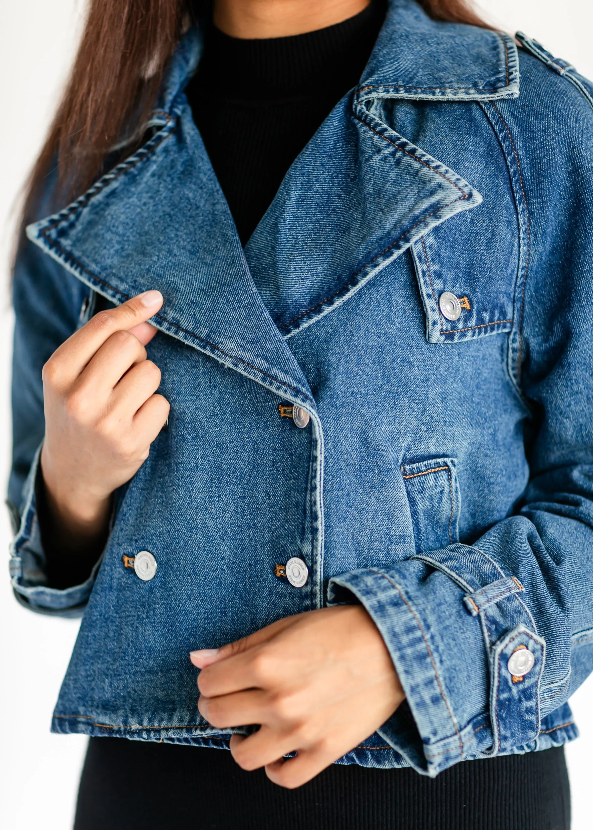 Steve Madden® Sirus Denim Trench Coat - FINAL SALE