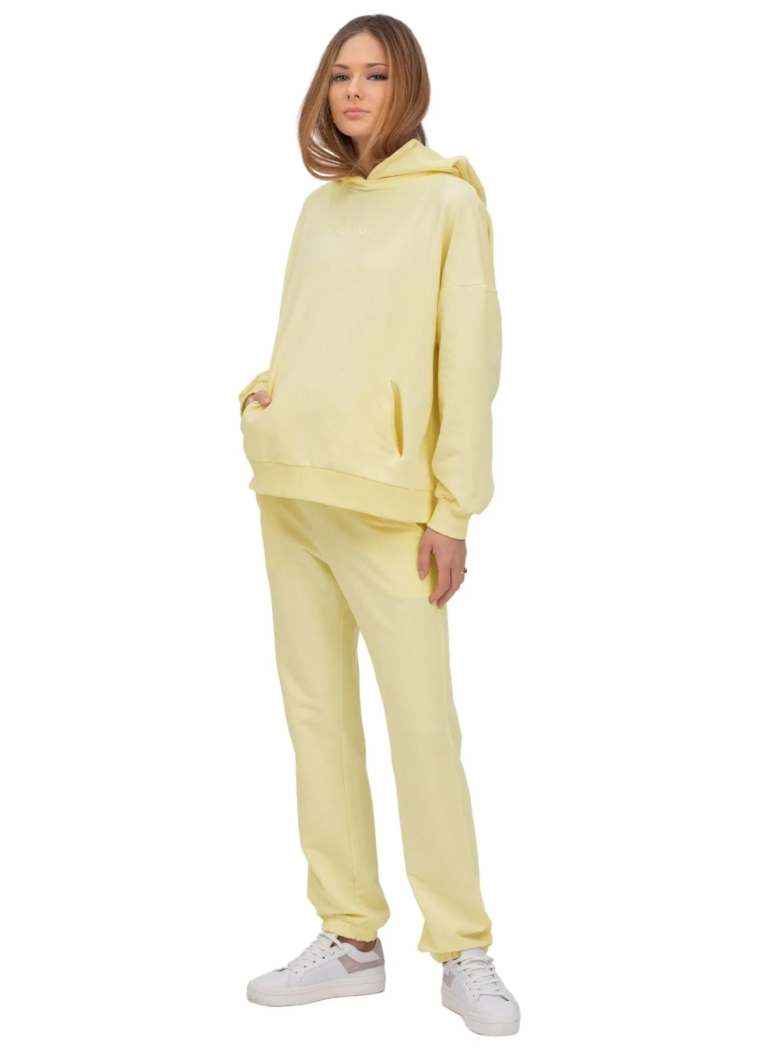 The Cozy Maternity Tracksuit - Canary Yellow