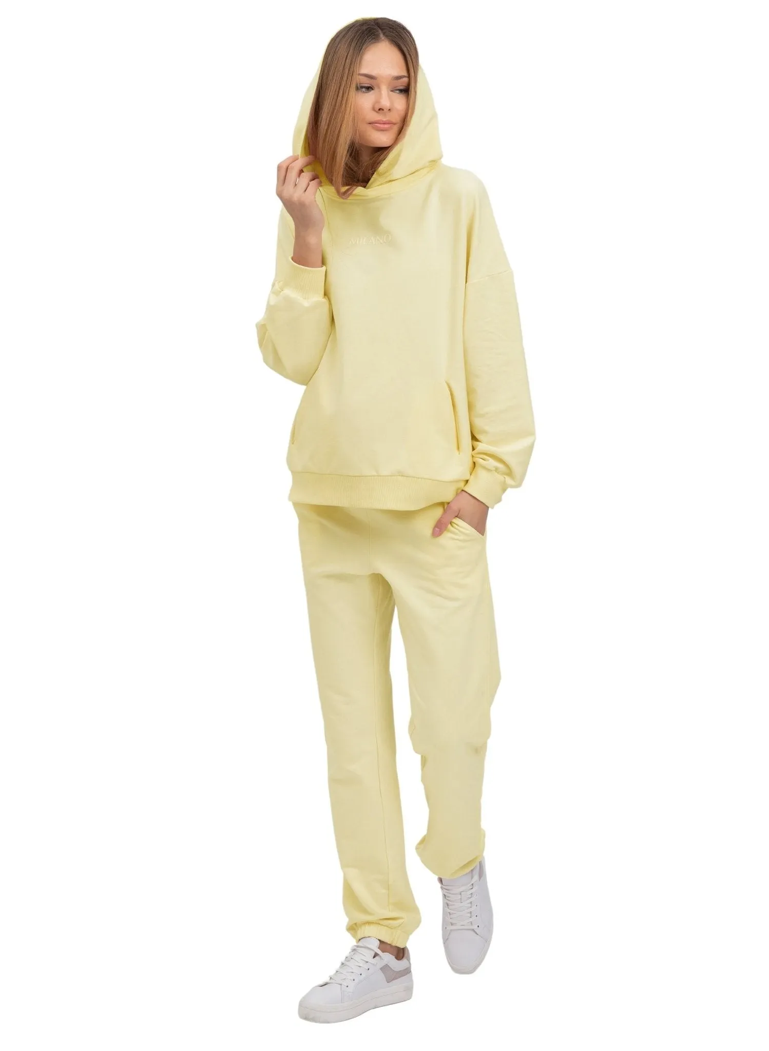 The Cozy Maternity Tracksuit - Canary Yellow