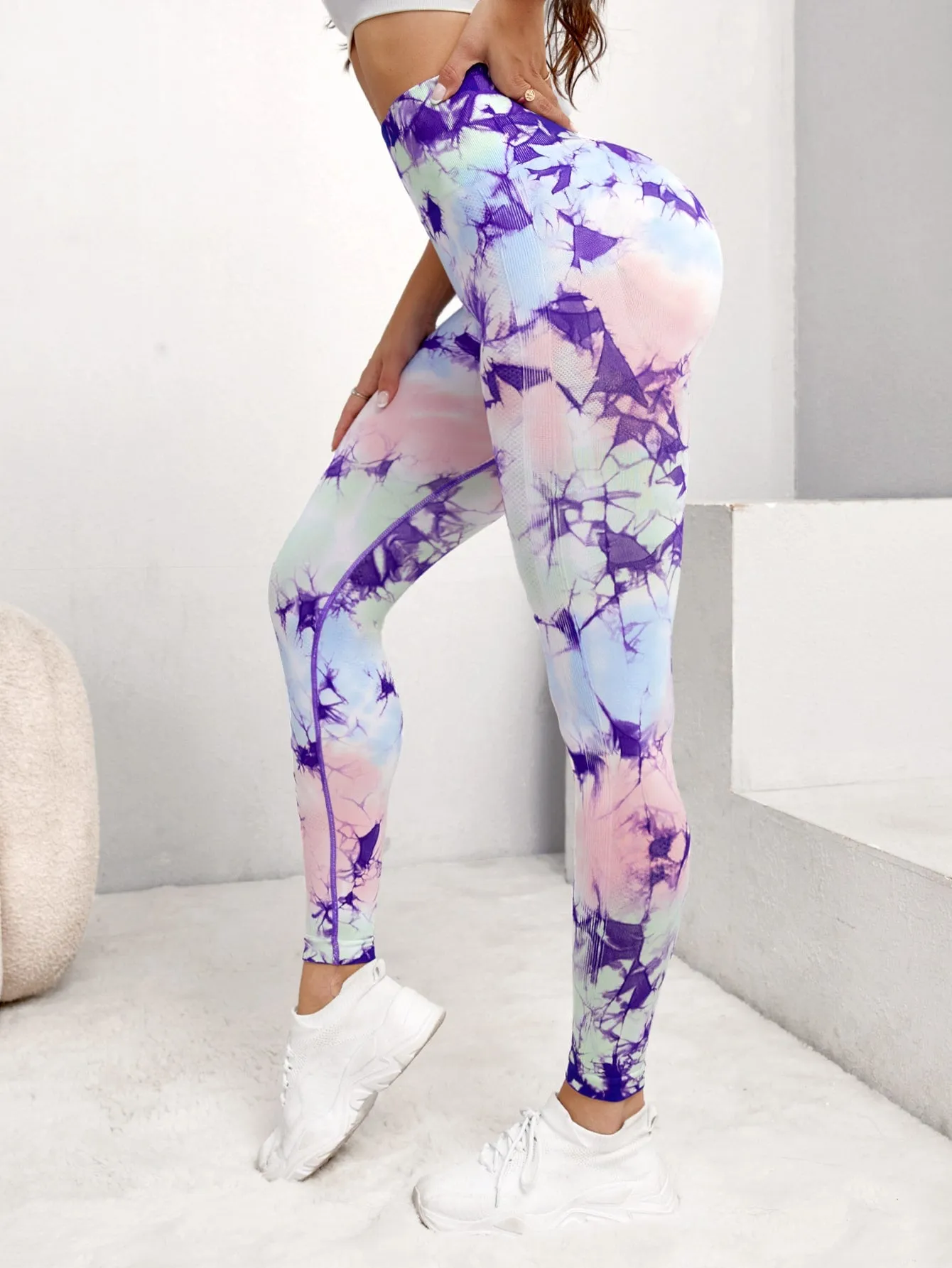 Tie Dye Tummy Control Active Leggings SS23
