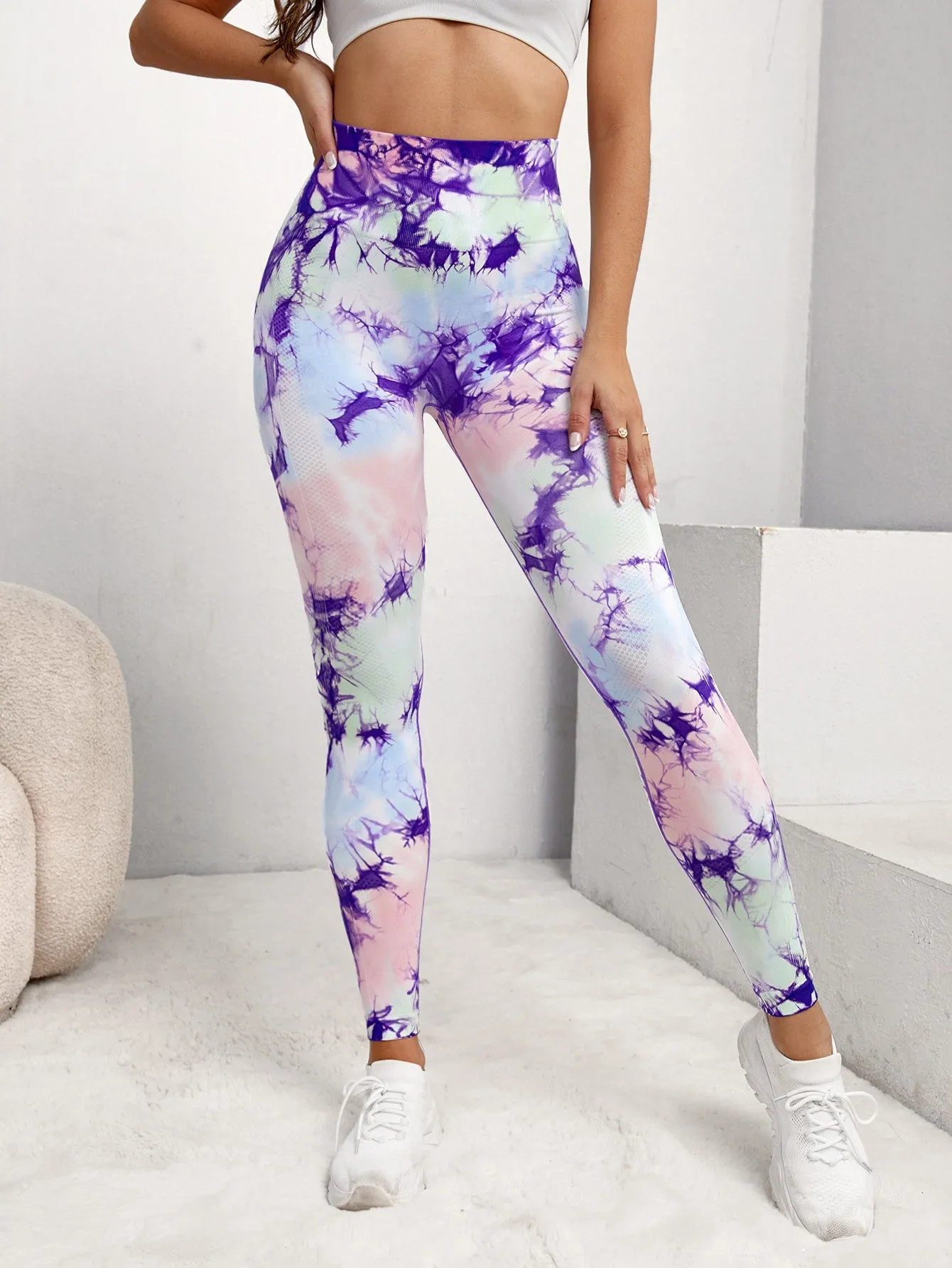 Tie Dye Tummy Control Active Leggings SS23