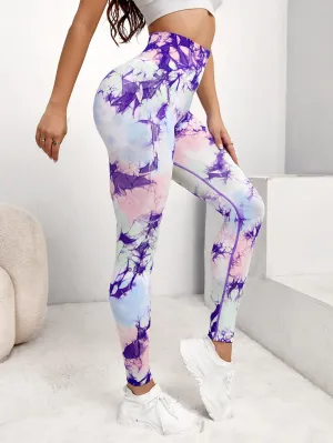 Tie Dye Tummy Control Active Leggings SS23