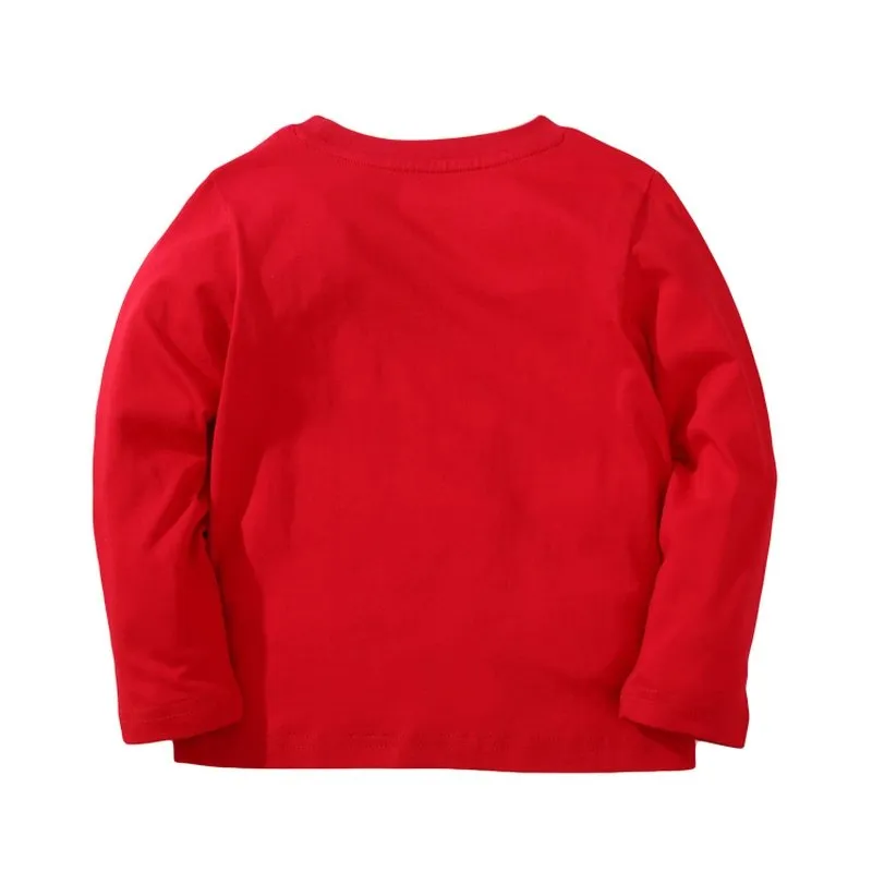 Toddler Boy Long-sleeve Red Casual T-shirt