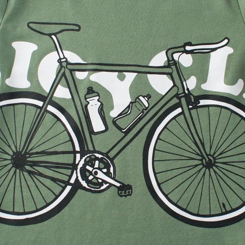 Toddler/Kid Bicycle Print Casual T-shirt