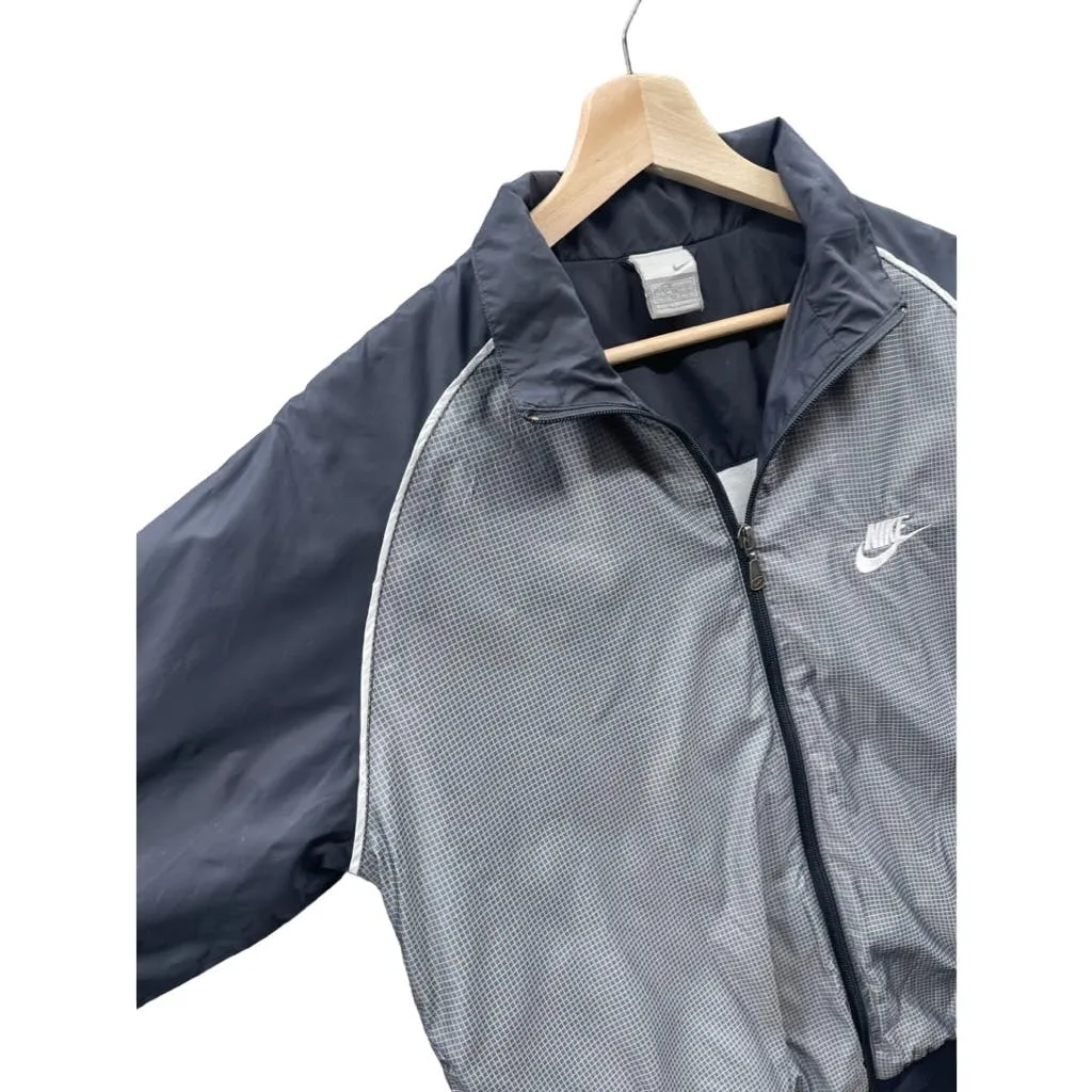 Vintage 2000's Nike Microcheck Lightweight Zip Up Jacket