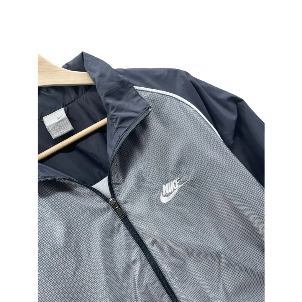Vintage 2000's Nike Microcheck Lightweight Zip Up Jacket