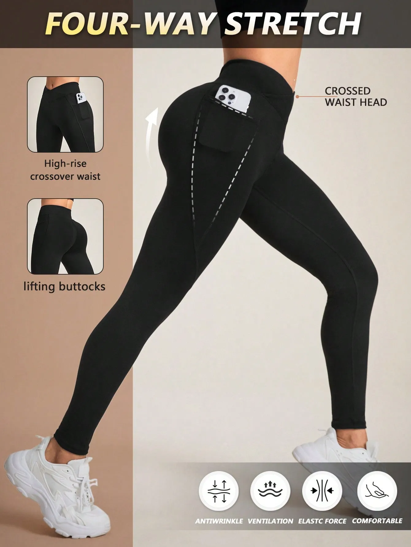 Yoga Basic Women's Seamless Sports Leggings